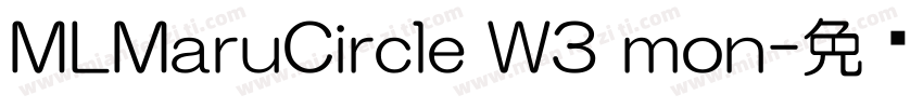 MLMaruCircle W3 mon字体转换